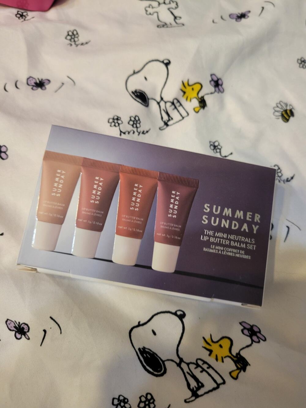 Summer Sunday Mini Neutrals Lip Butter Balm Set New